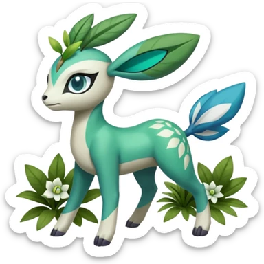 Meloetta-Cobalion-Virizion-Terrakion-Pokémon-Fakémon-fusion-hybrid-creature sticker