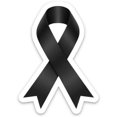 Ruban noir croisé avec 1 boucle comme celui de Crans Montana sticker