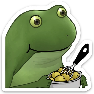 Potato masher sticker