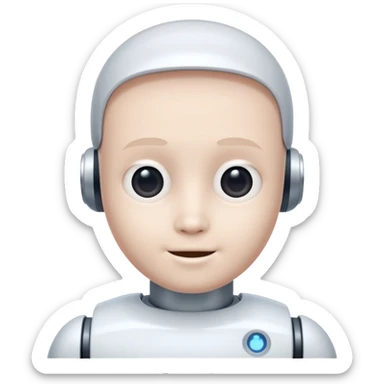 An AI bot that looks like the character Casper sticker