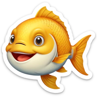 An sticker that’s a fish gooning sticker