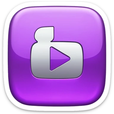 Purple and Cian Symbol youtube app sticker