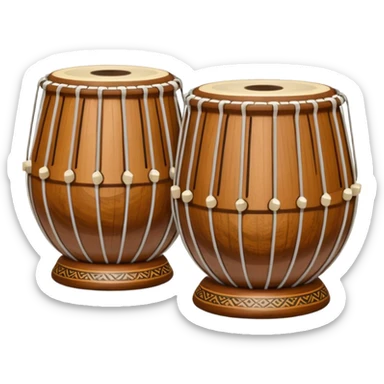 Indian tabla two small sticker