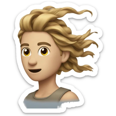 windy weather sticker