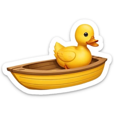  Duck shaped boat sticker