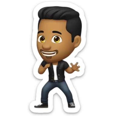 Romeo santos singing Imitadora sticker