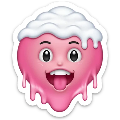 frothing mouth sticker