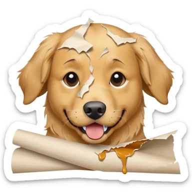 Dog ate homework  sticker