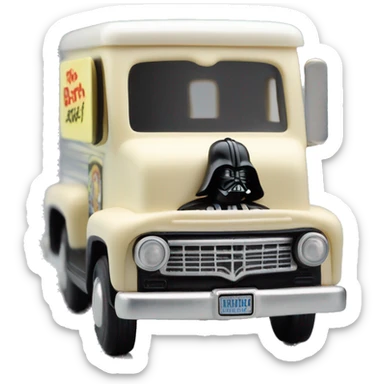 Darth Vader’s Matchbox ice cream delivery truck 1956 ford sticker