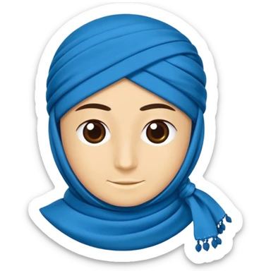 DOĞU TÜRKİSTAN BAYRAĞI (İNSANSIZ) AY VE YILDIZ MAVİ BAYRAK sticker