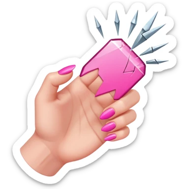 nails snapping sticker