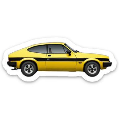 LOGO Ford Capri yello sticker