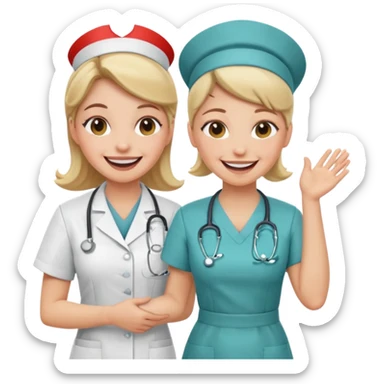 Nurse getting spanked by doctor sticker