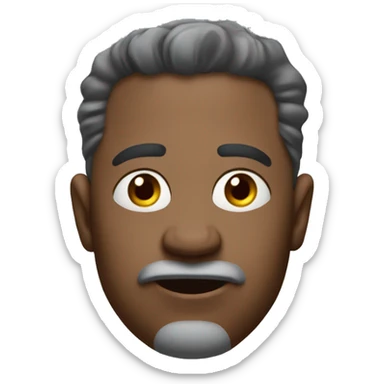 Man ￼ ￼staring almost lifeless, emotionless  sticker