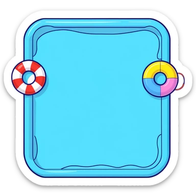 Pool toys sticker