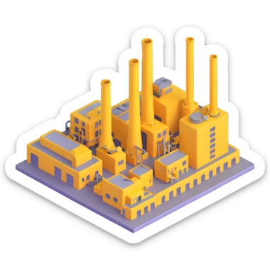 industrial factory sticker