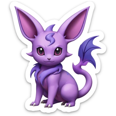 Noibat-Nidorino-Espeon-hybrid, full body sticker
