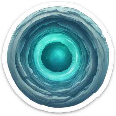 vortex portal bluen and reen sticker