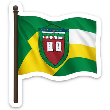 Stanford University logo with Brazil flag sticker