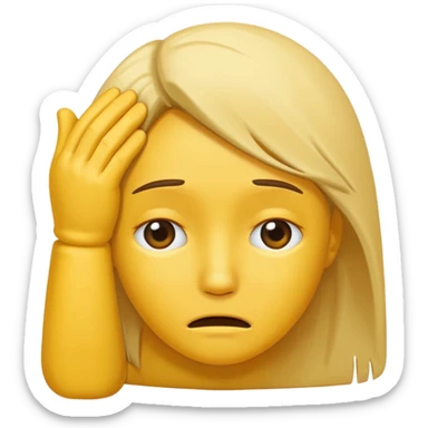 facepalm emoji sticker