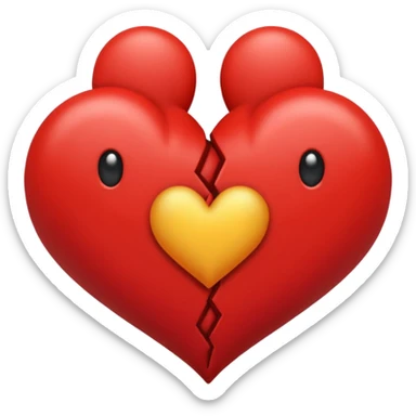 zwei hände in herzform aus denen unterschiedlich große herzen schweben sticker