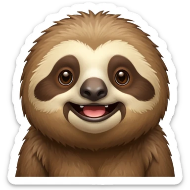 Perezoso que se esté riendo sticker