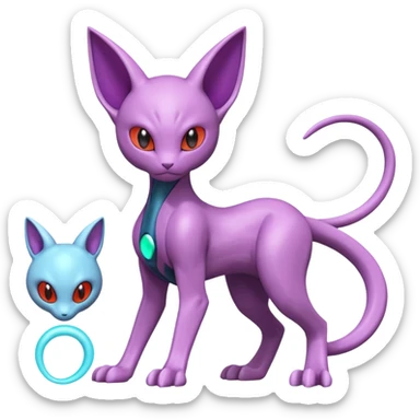 Mewtwo-Malamar-Genesect-Deoxys-Espeon-alien-hybrid-fusion sticker