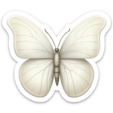 White butterfly  sticker