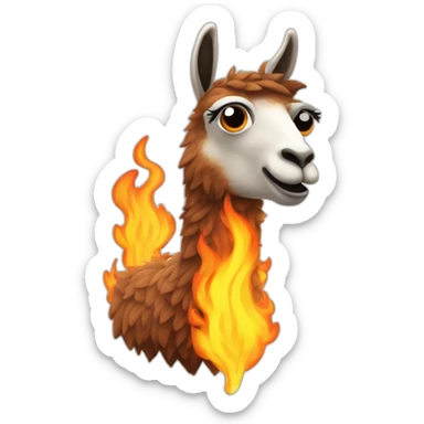 Una llama de fuego con una cremallera en la boca  sticker