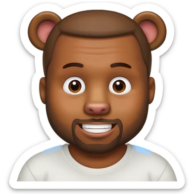 kanye west bear man sticker