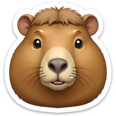 cinematic-noble-capybara-portrait-emoji,-poised-and-serene,-with-a-robust,-rounded-build-and-a-distinctly-capybara-head-featuring-a-broad,-slightly-flattened-face,-short-snout-and-small,-rounded-ears,-covered-in-soft,-earthy-fur sticker