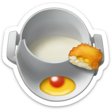 calcifer from howl's moving castle eat scrambled eggs sticker