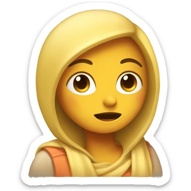 Chica dormida sticker