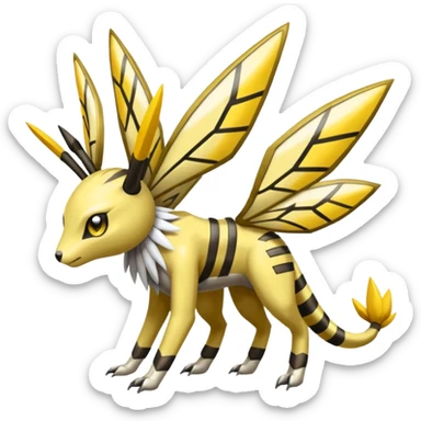Meloetta-Renamon-Beedrill-Manectric-Palkia-Cresselia-fusion sticker