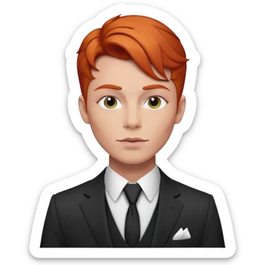 redhead drag king fabulous makeup sticker