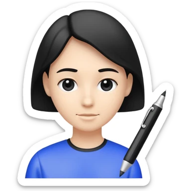 Only Pen Spinner not human sticker