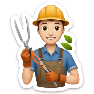 GARDENER WITH SESORS sticker