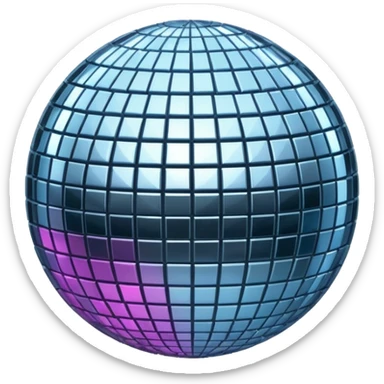 disco ball emoji iphone sticker