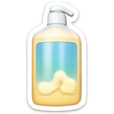 A bottlw of body wash sticker