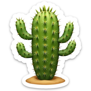 Western Cast desert cactus sticker