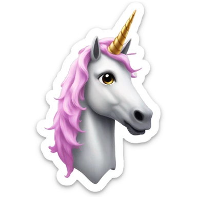 cooles unicorn with a space sui sticker
