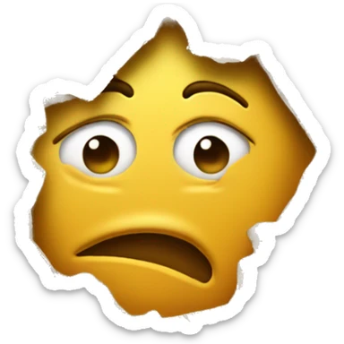 a crying used opened crumpled with torn edges gold foil wrapper sticker