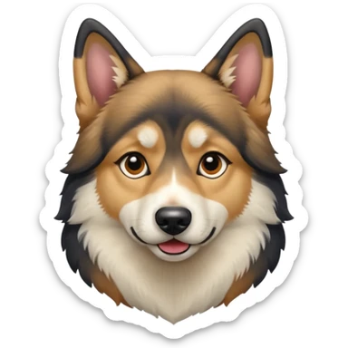 German shepherd husky mix sticker