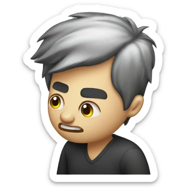 someone uncomfortable, like they have an itch. an itch for their vices sticker