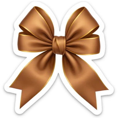 🎀 mude a cor do laço para marrom  sticker