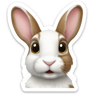 British spot rabbit sticker