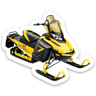 Snowmobile Ski-Doo Summit black/yellow sticker