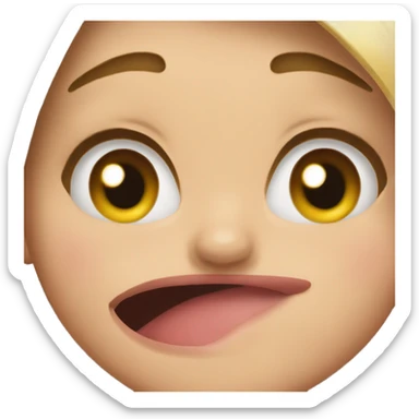 A girl sticking out her tongue  sticker