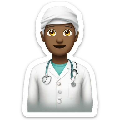 patiënt in hospital sticker