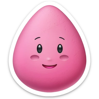 Plane pink beauty blender  sticker